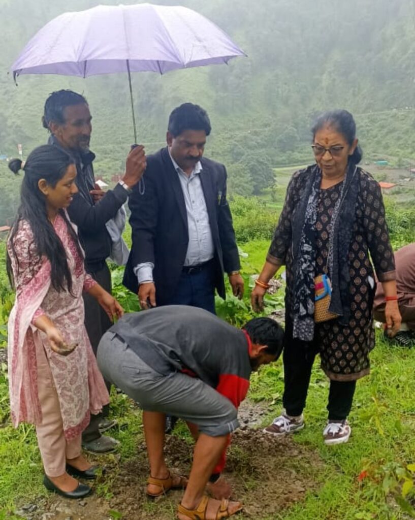 नैनीताल में विभिन्न जगहों पर पालिका अध्यक्ष, एस ओ, सभासद एवं शनि मंदिर के व्यवस्थापक और नाशा ने लगाए पौधे