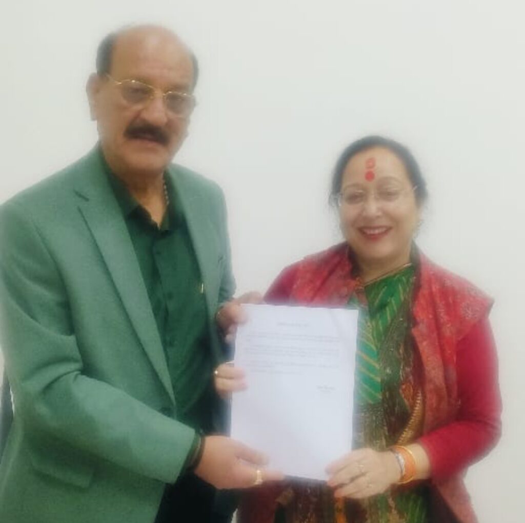 नैनीताल विधायक वन मंत्री सुबोध उनियाल से मुलाकात की, मांग पत्र सौंपा