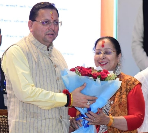 छह करोड़ सत्रह लाख तिरासी हजार रुपये की वित्तीय स्वीकृति मिलने परविधायक सरिता आर्या ने मुख्यमंत्री पुष्कर सिंह धामी का जताया आभार