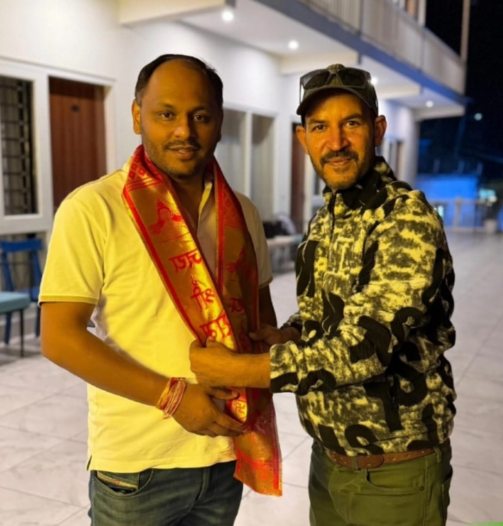 होटल Casa Mount के संचालक अखिलेश सेमवाल ने भारतीय जनता पार्टी युवा मोर्चा उत्तराखंड के प्रदेश महामंत्री दीप कोश्यारी का किया भव्य स्वागत