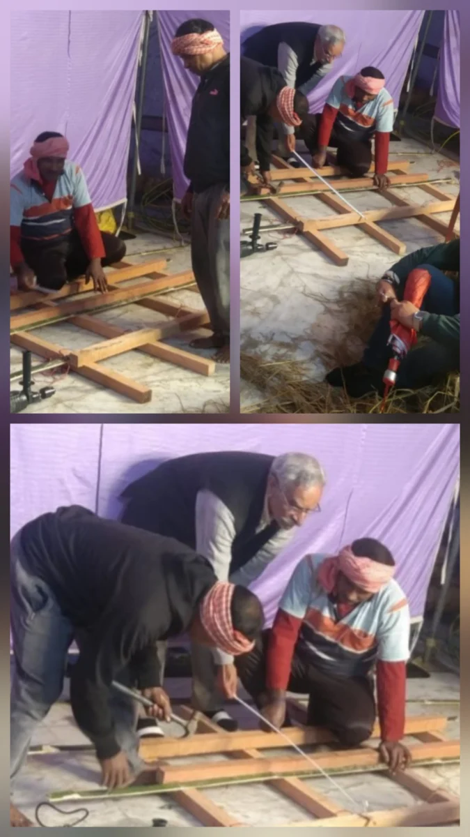 शक्तिफार्म से मूर्तिकार कानू सुदंर पहुंचे नैनीताल, कमेटी पदाधिकारियों ने किया स्वागत,मूर्ति का निर्माण हुआ शुरु