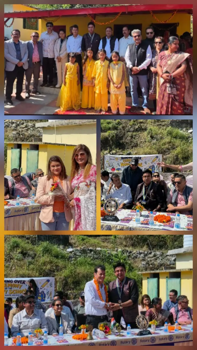 रोटरी क्लब ने सलड़ी स्थित राजकीय प्राथमिक विद्यालय हरिनगर में सौंपा पठन-पाठन समाग्री,प्राथमिक विद्यालय का पूर्ण जीर्णोद्धार के साथ नए फर्नीचर और ब्लैक बोर्ड किए भेंट