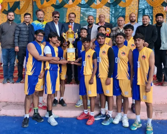 कुमाऊँ विश्वविद्यालय अंतरमहाविद्यालयी बास्केटबॉल पुरुष प्रतियोगिता में डी.एस.बी. परिसर नैनीताल बना चैंपियन